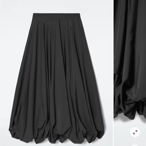 COS Bubble hem maxi skirt